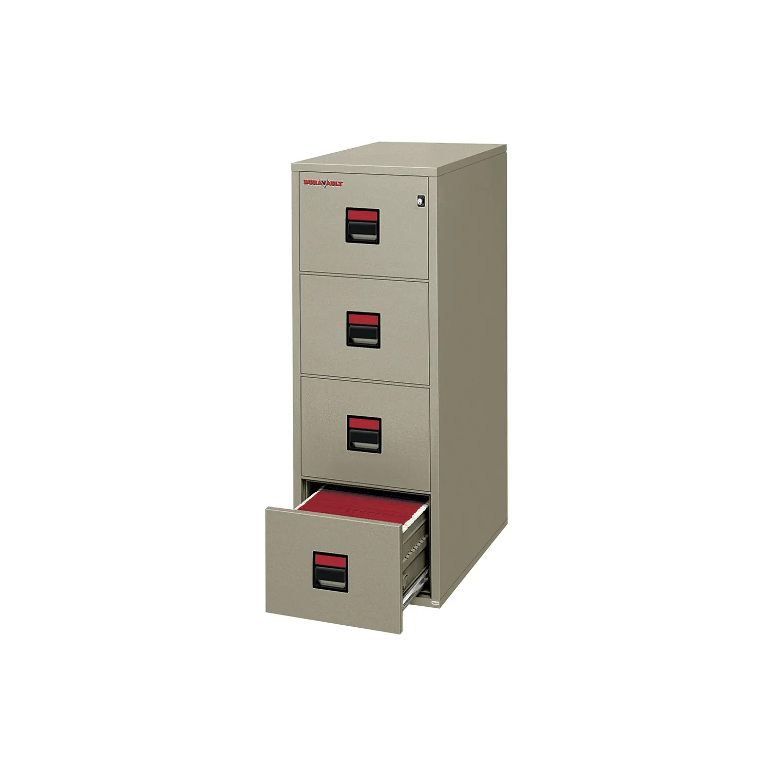 Four Drawer Legal Size Vertical Fireproof File - 31"D