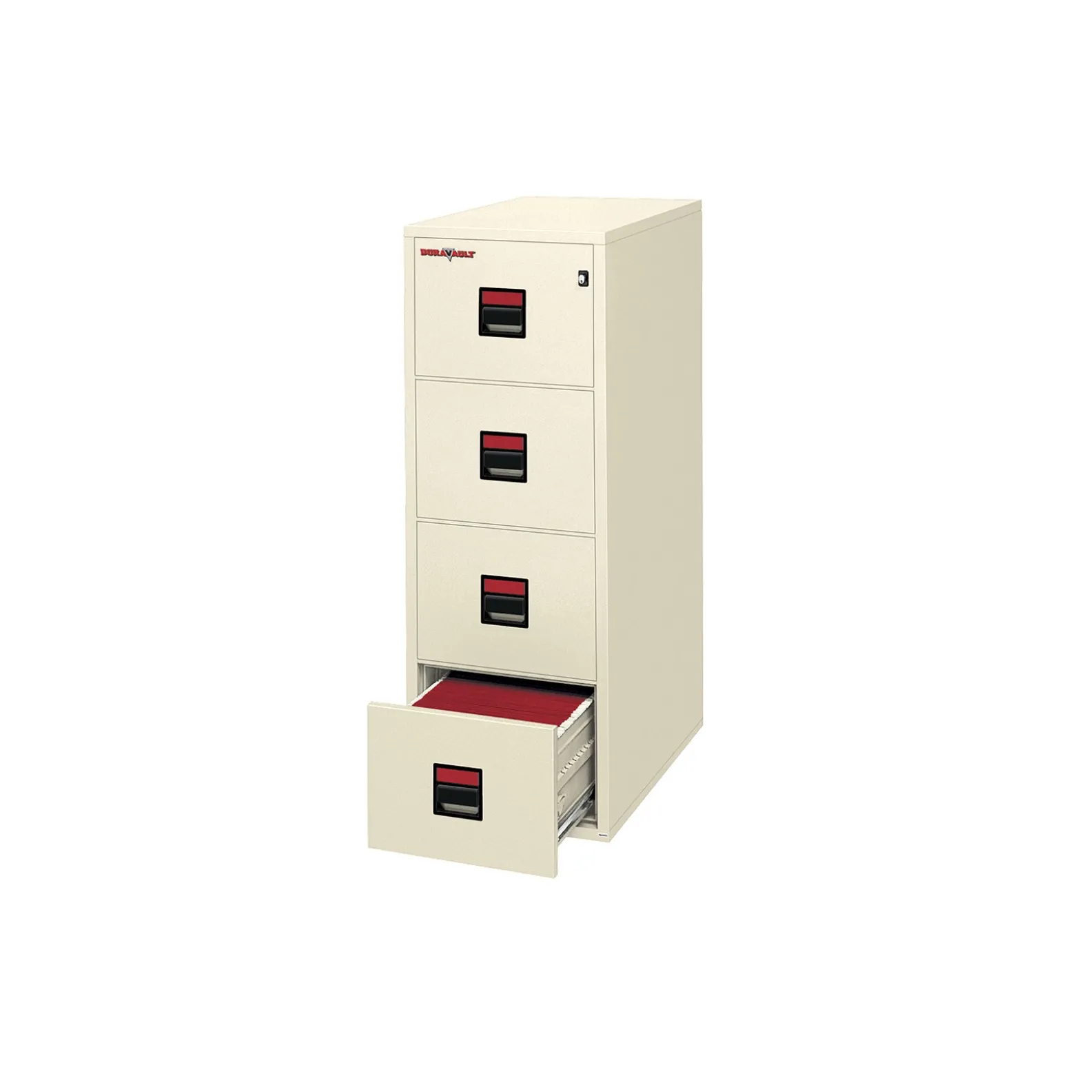 Four Drawer Legal Size Vertical Fireproof File - 25"D