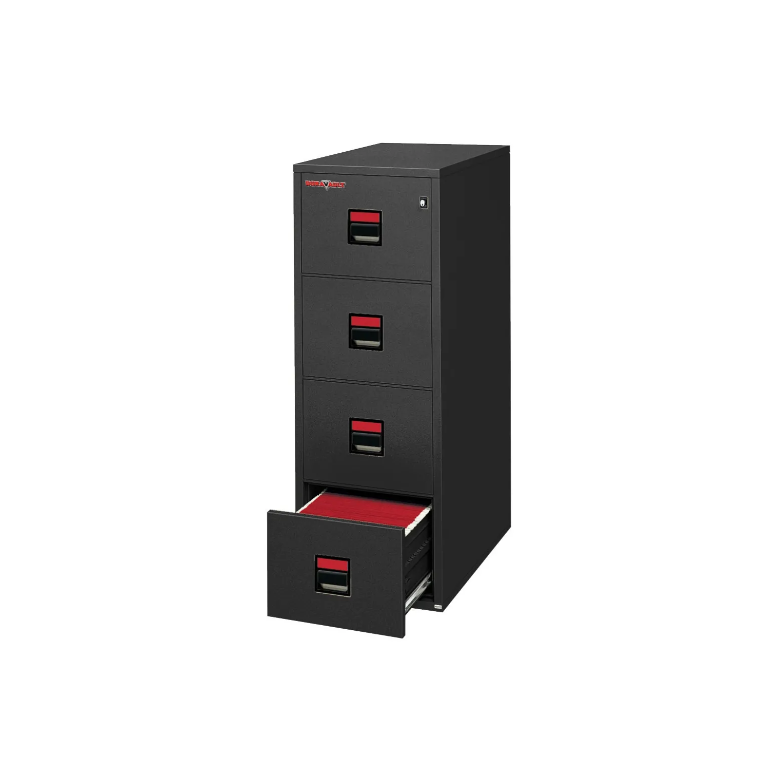 Four Drawer Legal Size Vertical Fireproof File - 25"D