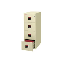 Four Drawer Letter Size Vertical Fireproof File - 31"D
