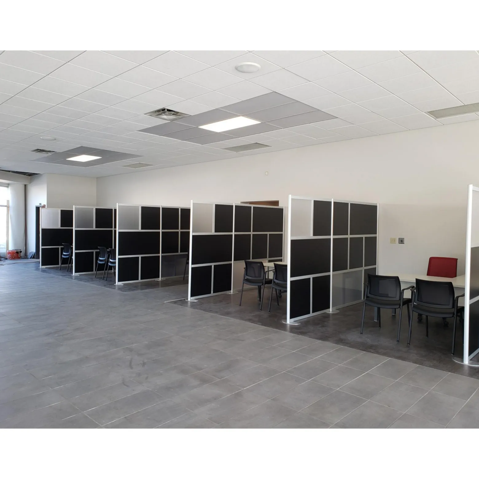 Framewall Freestanding Movable Room Divider - 76"W x 78"H