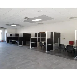 Framewall Freestanding Movable Room Divider - 100"W x 78"H
