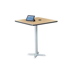 Frappe Bar Height Square Table with Power - 36"W