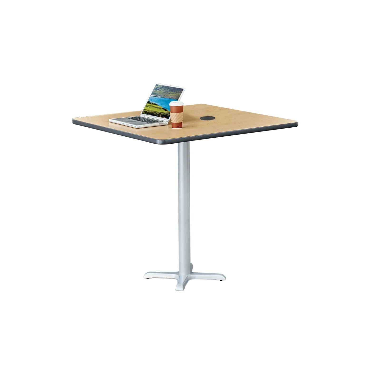 Frappe Bar Height Square Table with Power - 42"W