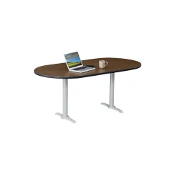 Frappe Oval Table with Power - 72"W