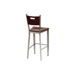 Frappe Wood Cafe Stool with Clear Coat