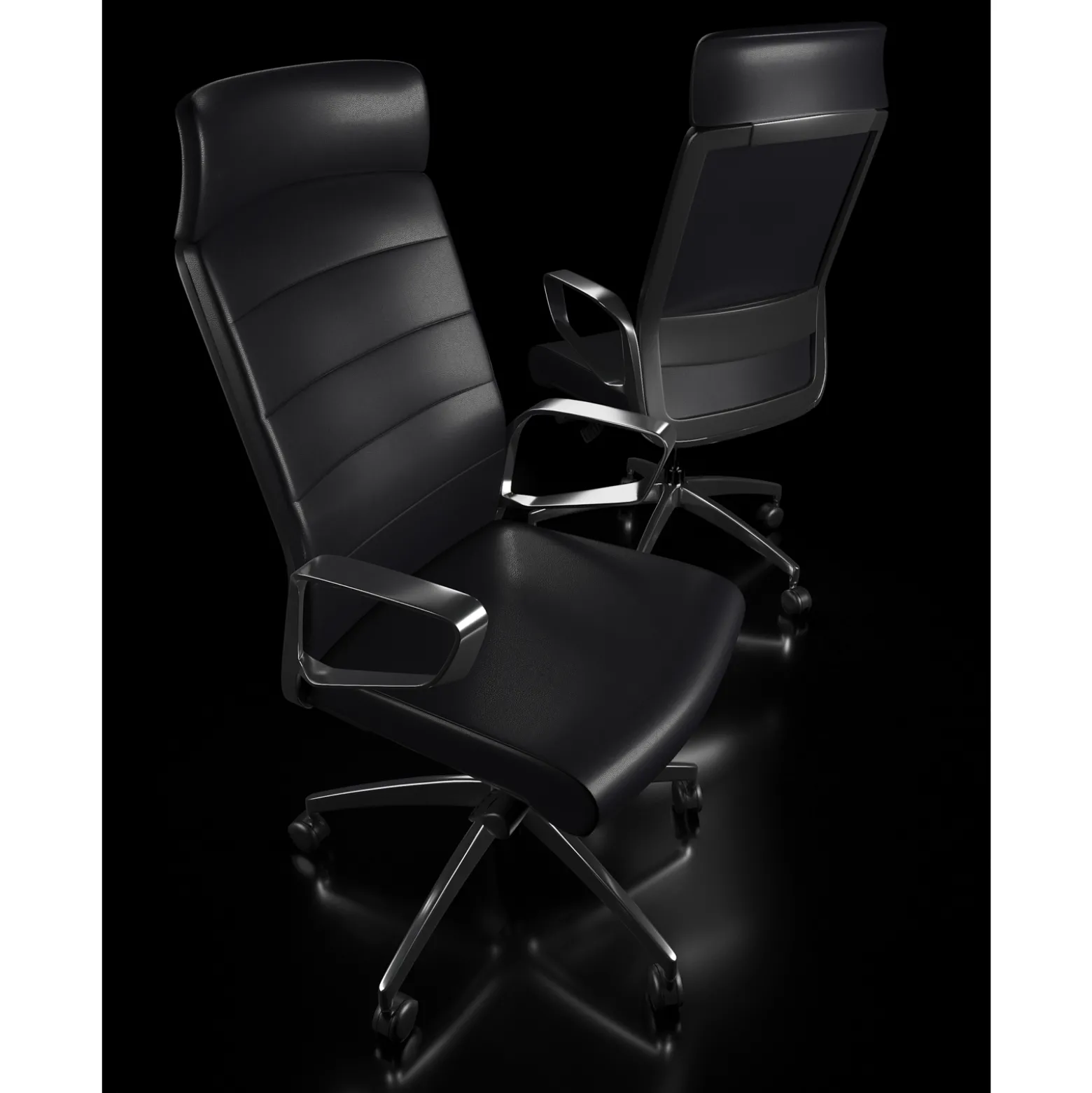 Freeride Executive High-back Faux Leather Conference Chair