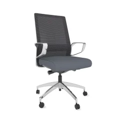 Freeride Mesh Conference Chair with Aluminum Loop Arm