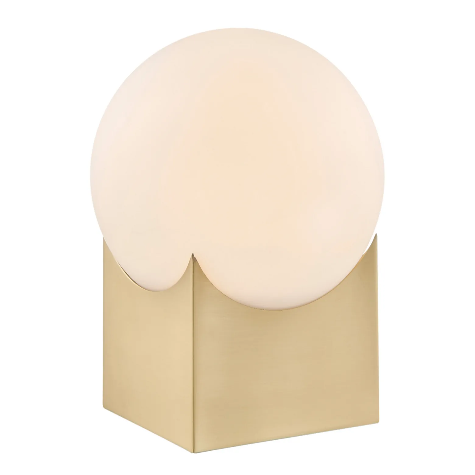 Frost/Smoke Glass Table Lamp Orb - 11"H