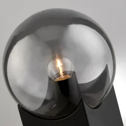 Frost/Smoke Glass Table Lamp Orb - 11