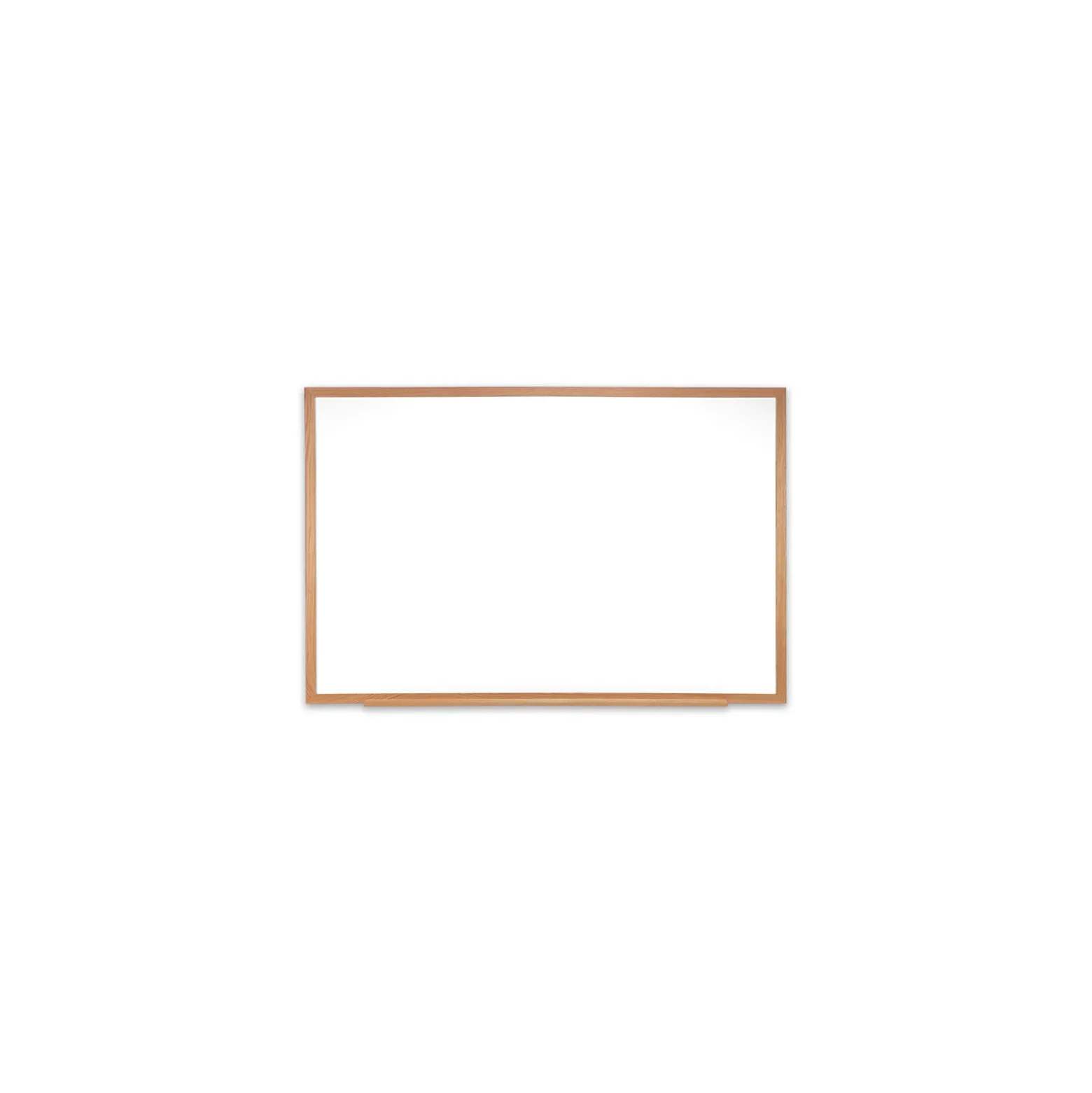 Ghent Magnetic Porcelain Whiteboard with Wood Frame, 10x4