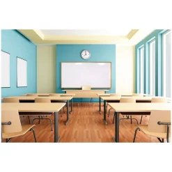 Ghent Magnetic Porcelain Whiteboard with Wood Frame, 10x4