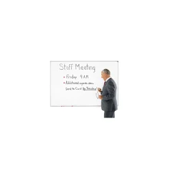 Ghent Magnetic Porcelain Whiteboard with Aluminum Frame, 6x4