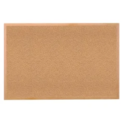 Ghent Natural Cork Bulletin Board with Wood Frame 4'x3'