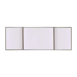 Ghent VisuALL PC Whiteboard Cabinet w/ Fabric Bulletin Board Doors