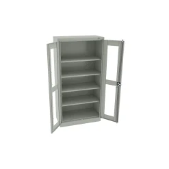 Glass Door Storage Cabinet - 18"D x 72"H