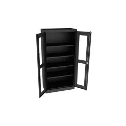 Glass Door Storage Cabinet - 18"D x 72"H
