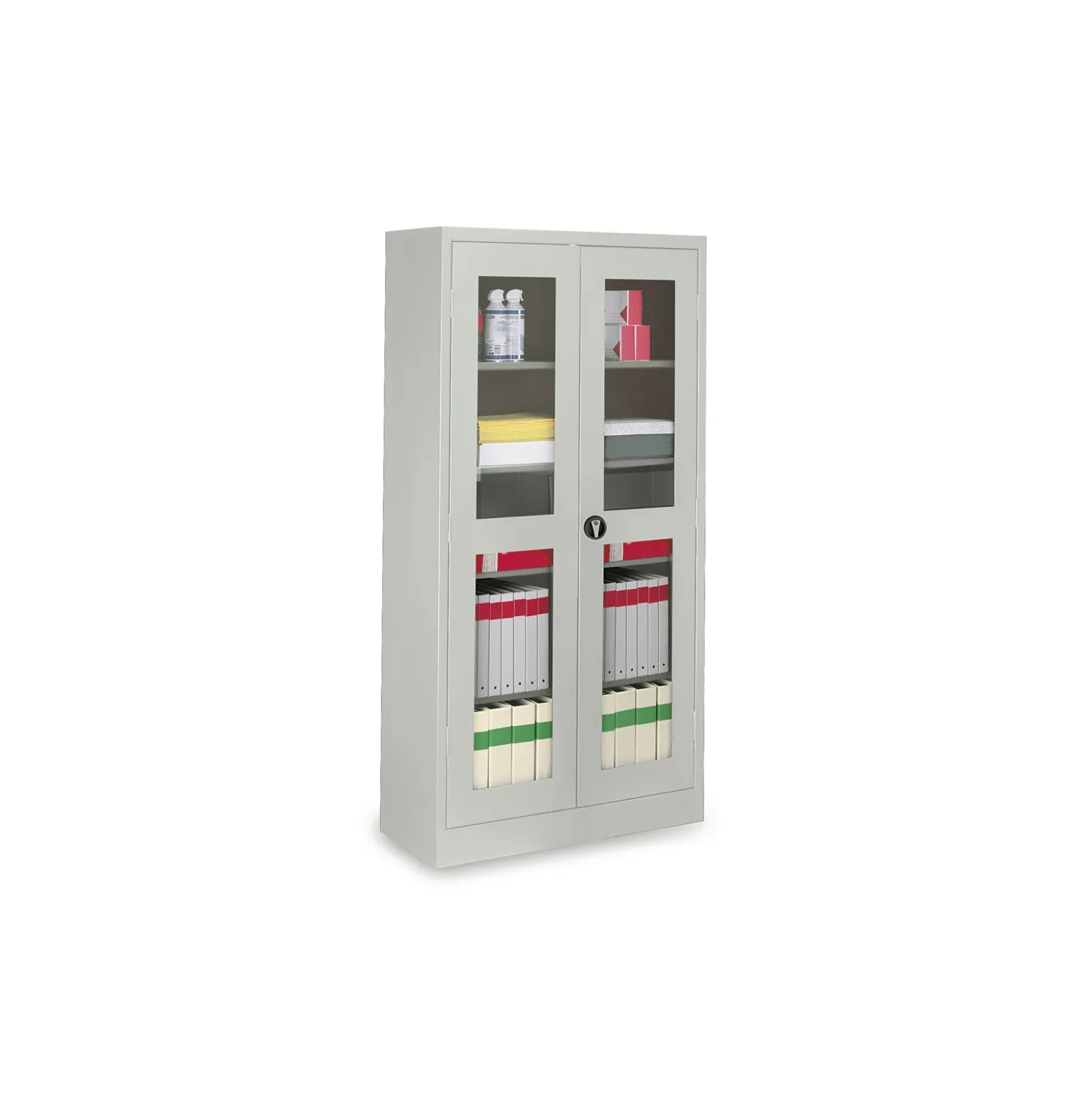 Glass Door Storage Cabinet - 18"D x 72"H