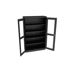 Glass Door Storage Cabinet - 18"D x 78"H