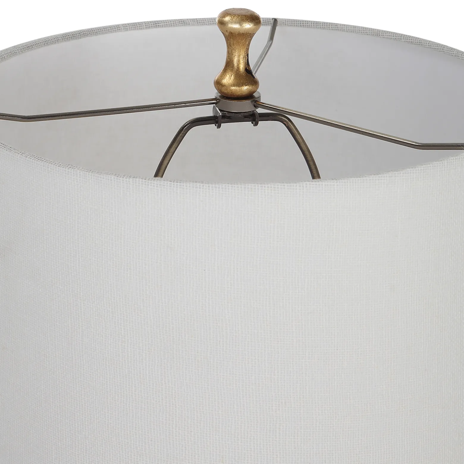 Gold Leaf Table Lamps, Set of Two