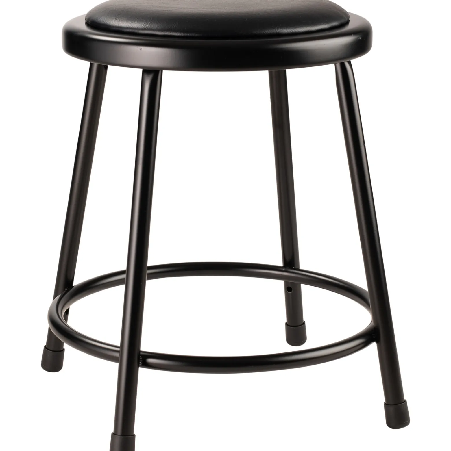 18"H Lab Stool with Vinyl Seat