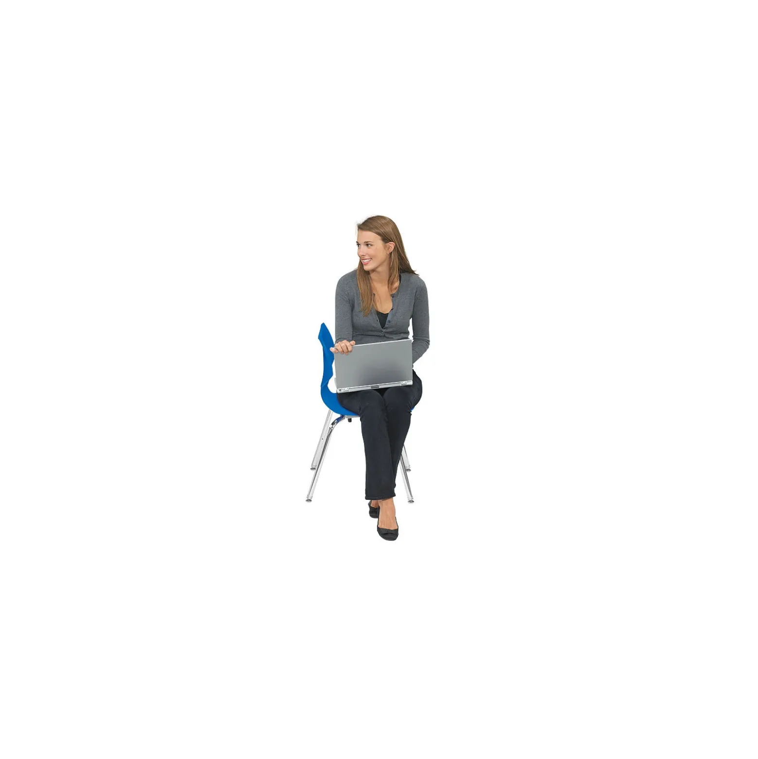 12"H Sculpted-Back Student Stack Chair