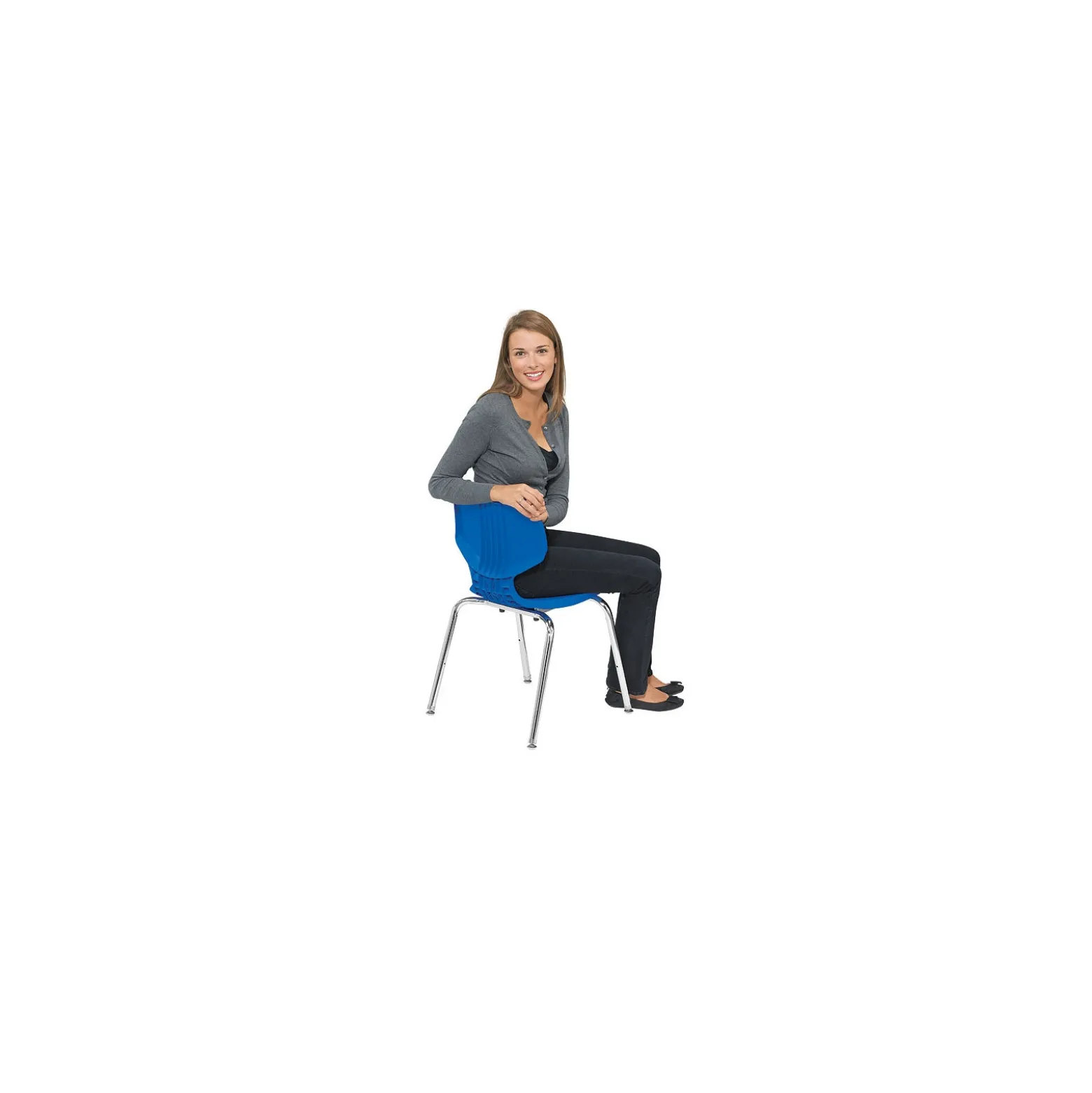 12"H Sculpted-Back Student Stack Chair
