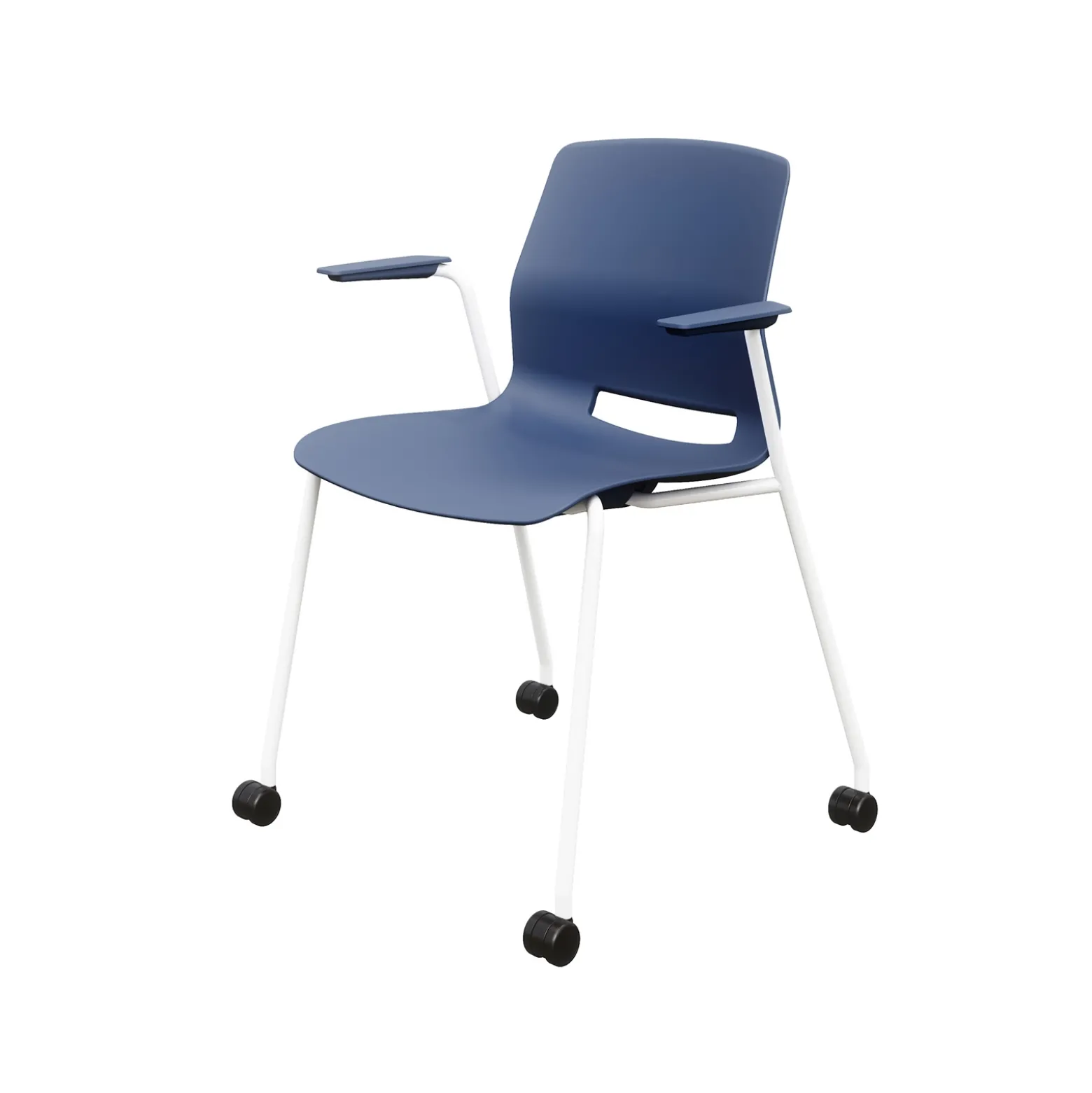 31"H Stack Chair, w/Casters