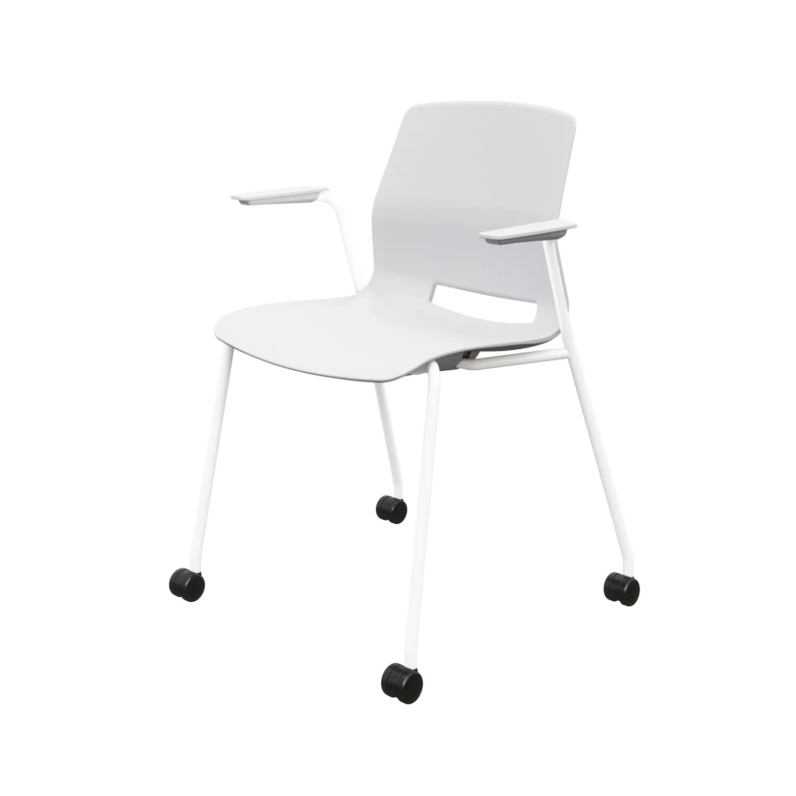 31"H Stack Chair, w/Casters