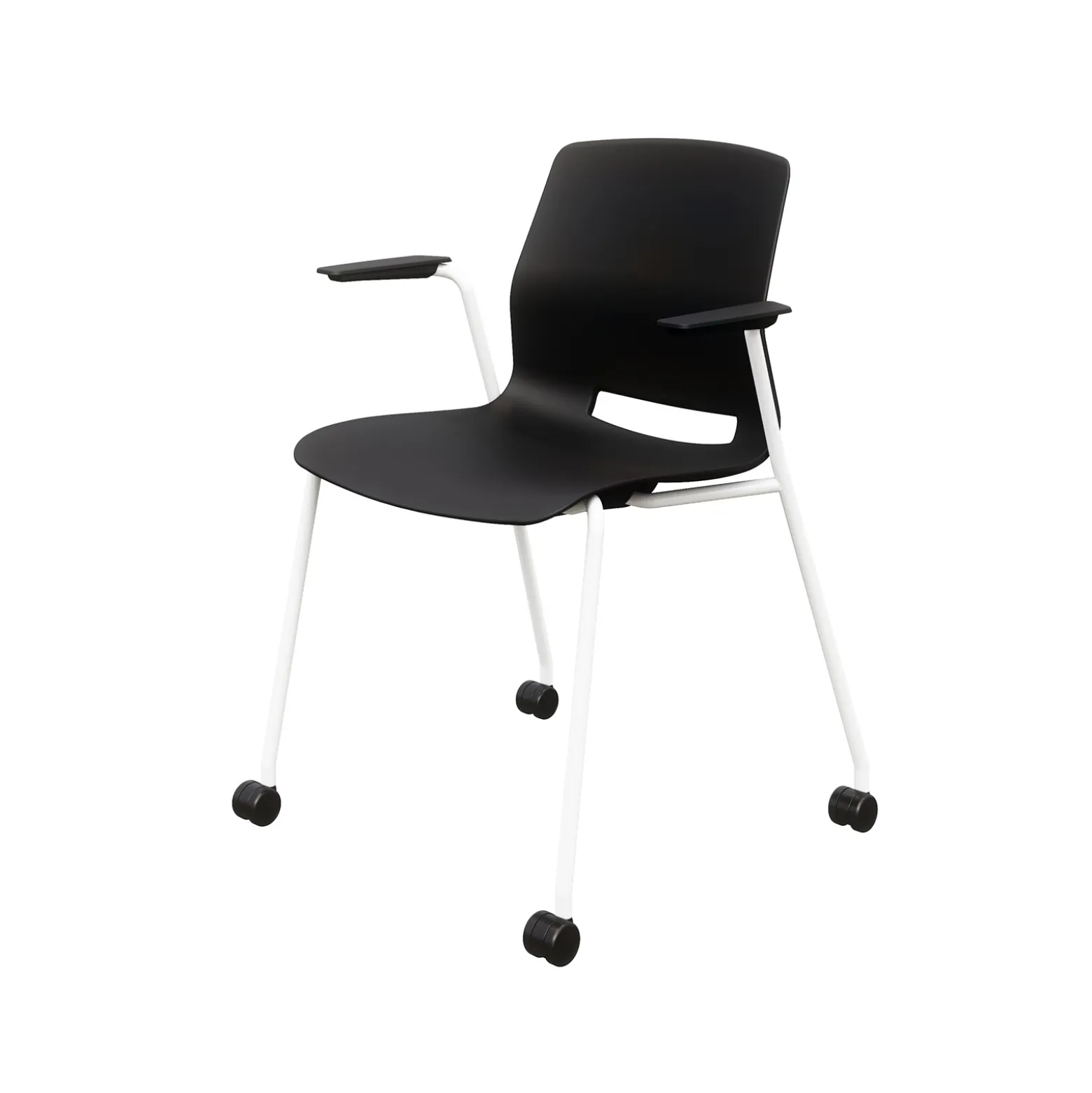 31"H Stack Chair, w/Casters