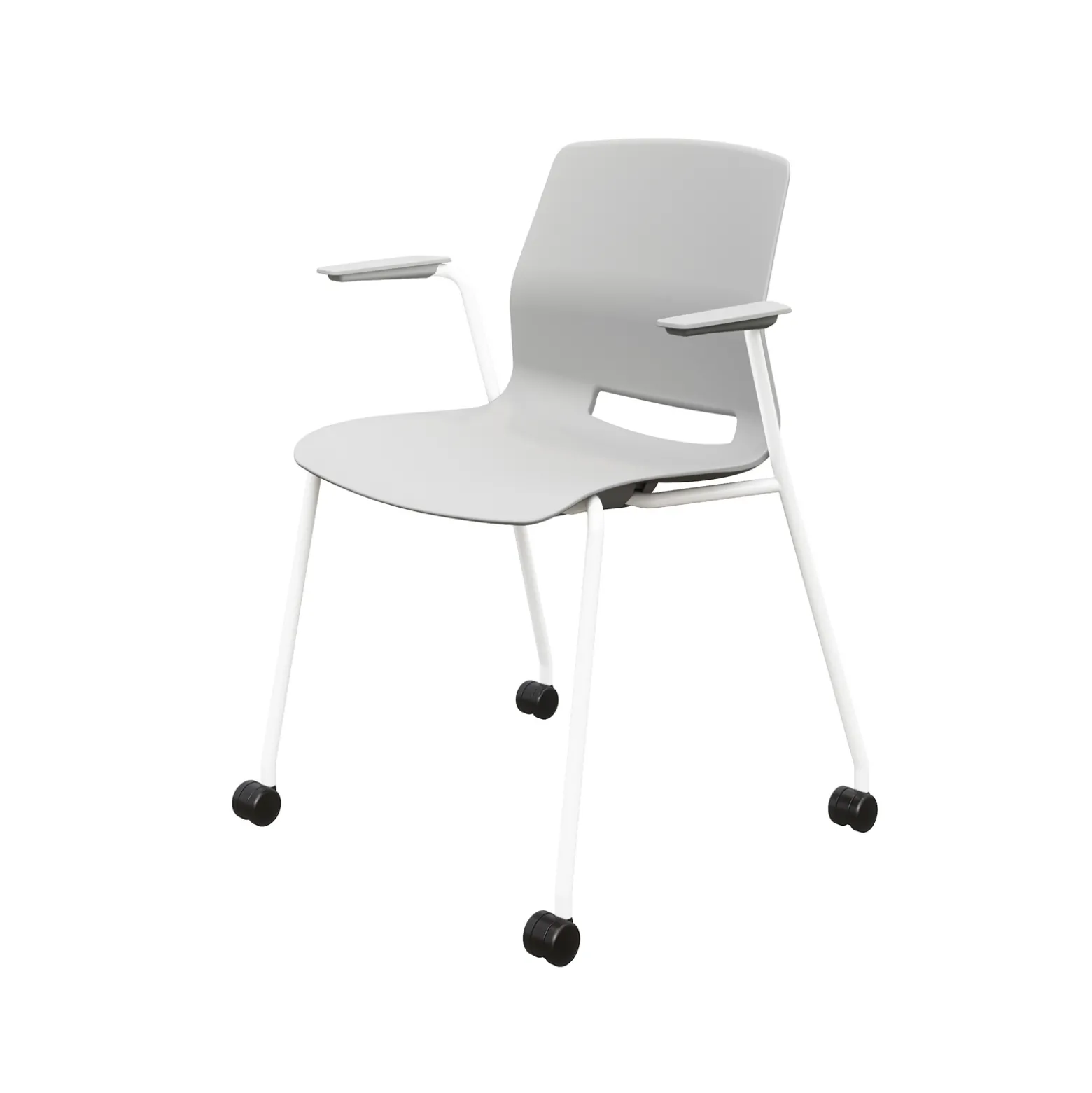 31"H Stack Chair, w/Casters