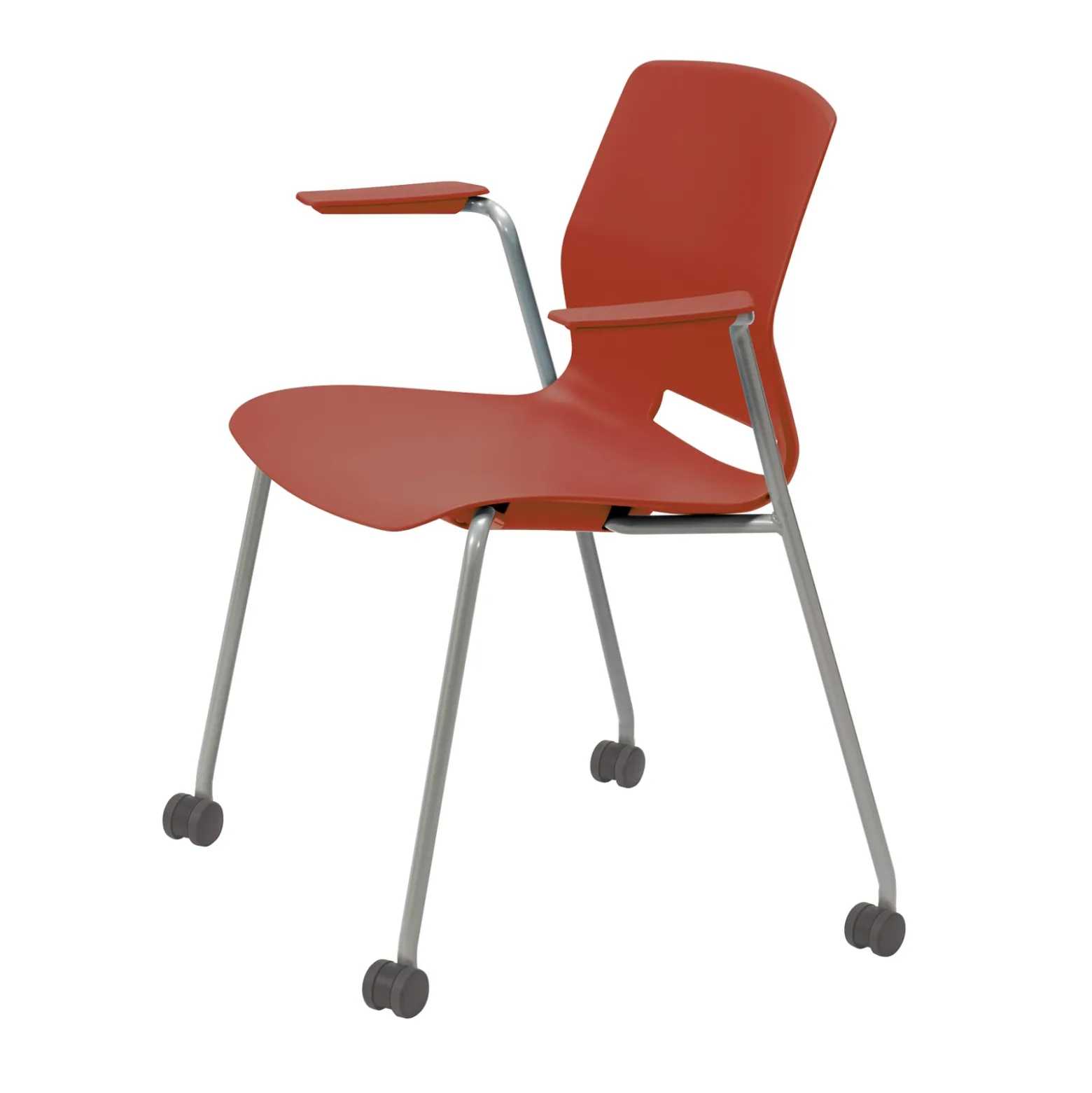 31"H Stack Chair, w/Casters