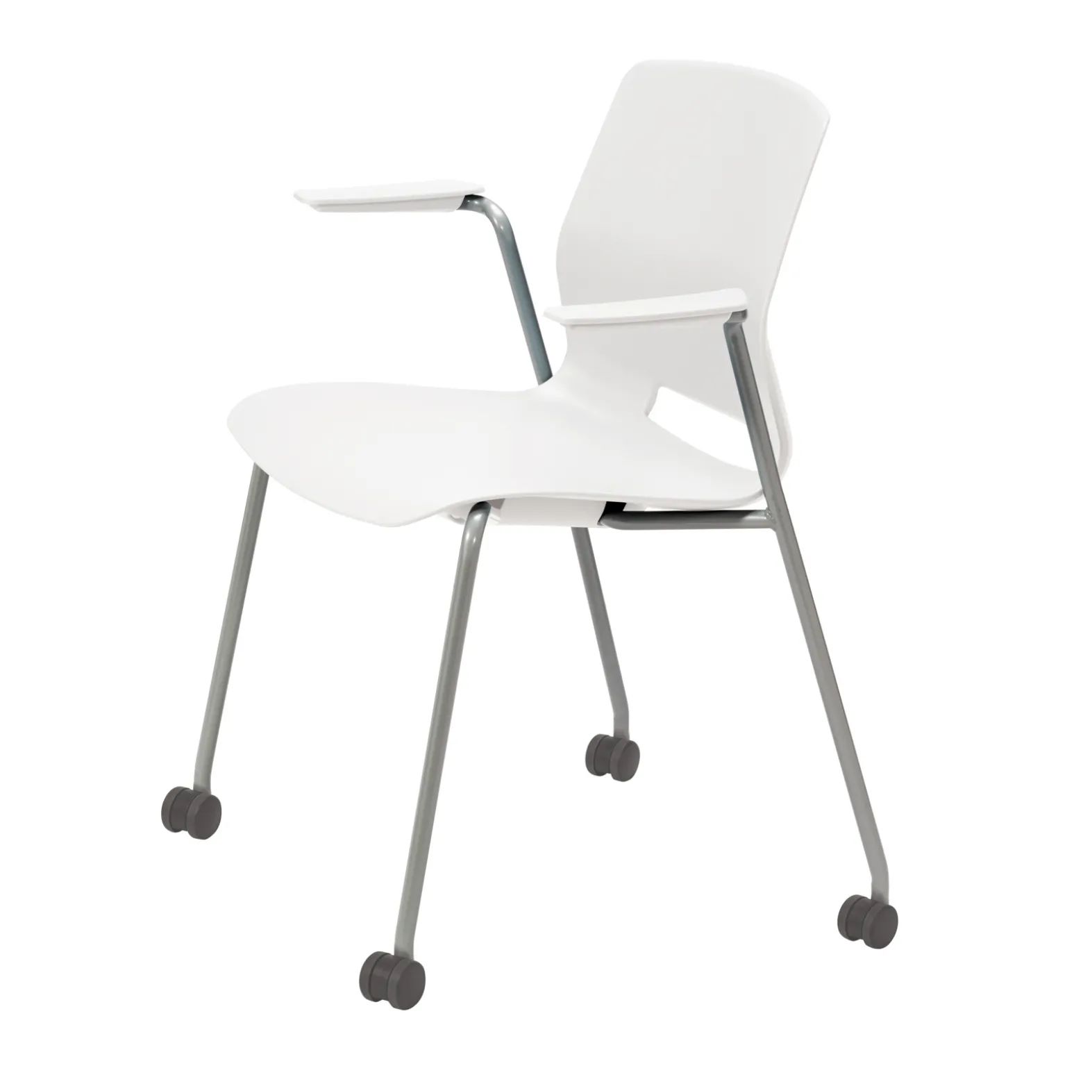 31"H Stack Chair, w/Casters