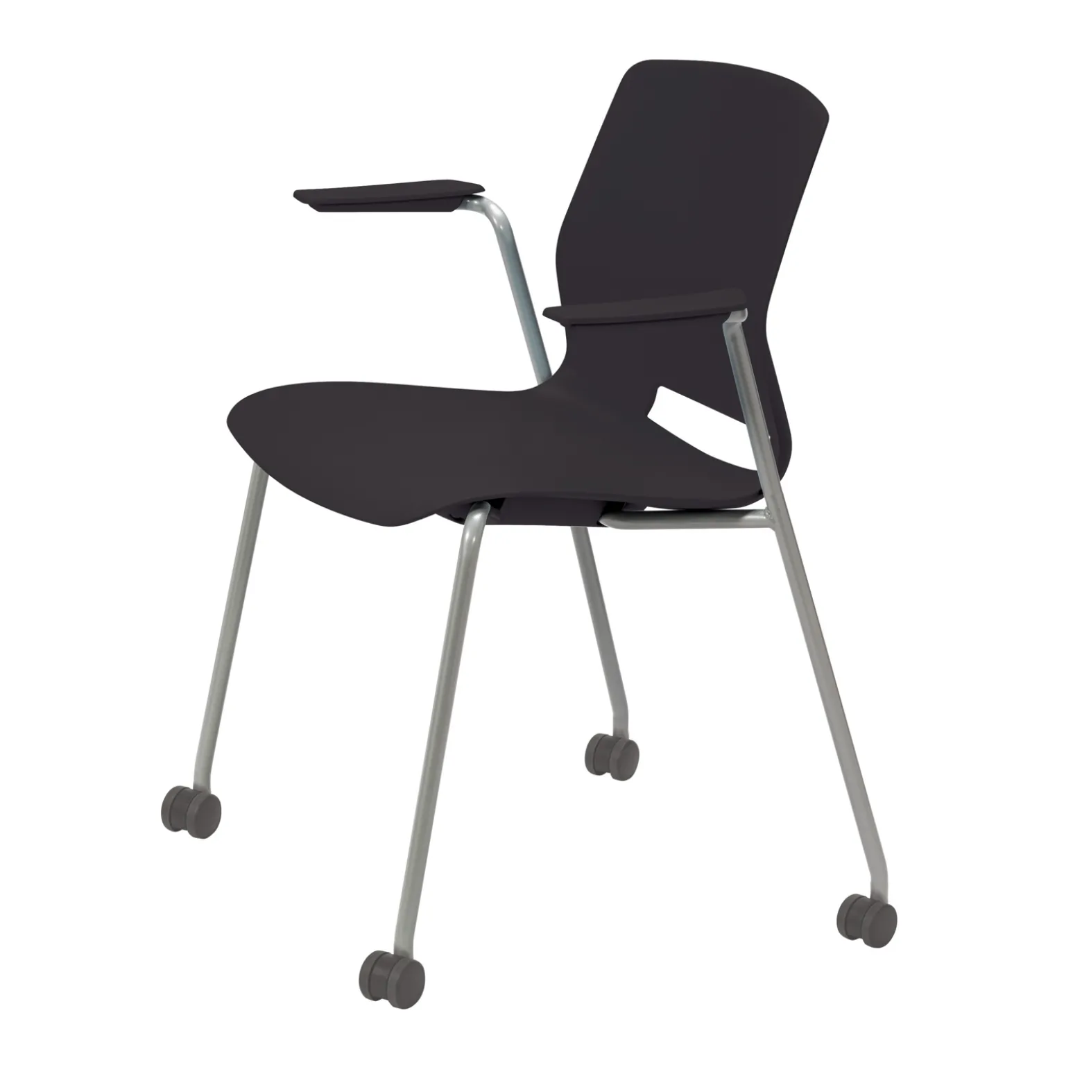 31"H Stack Chair, w/Casters