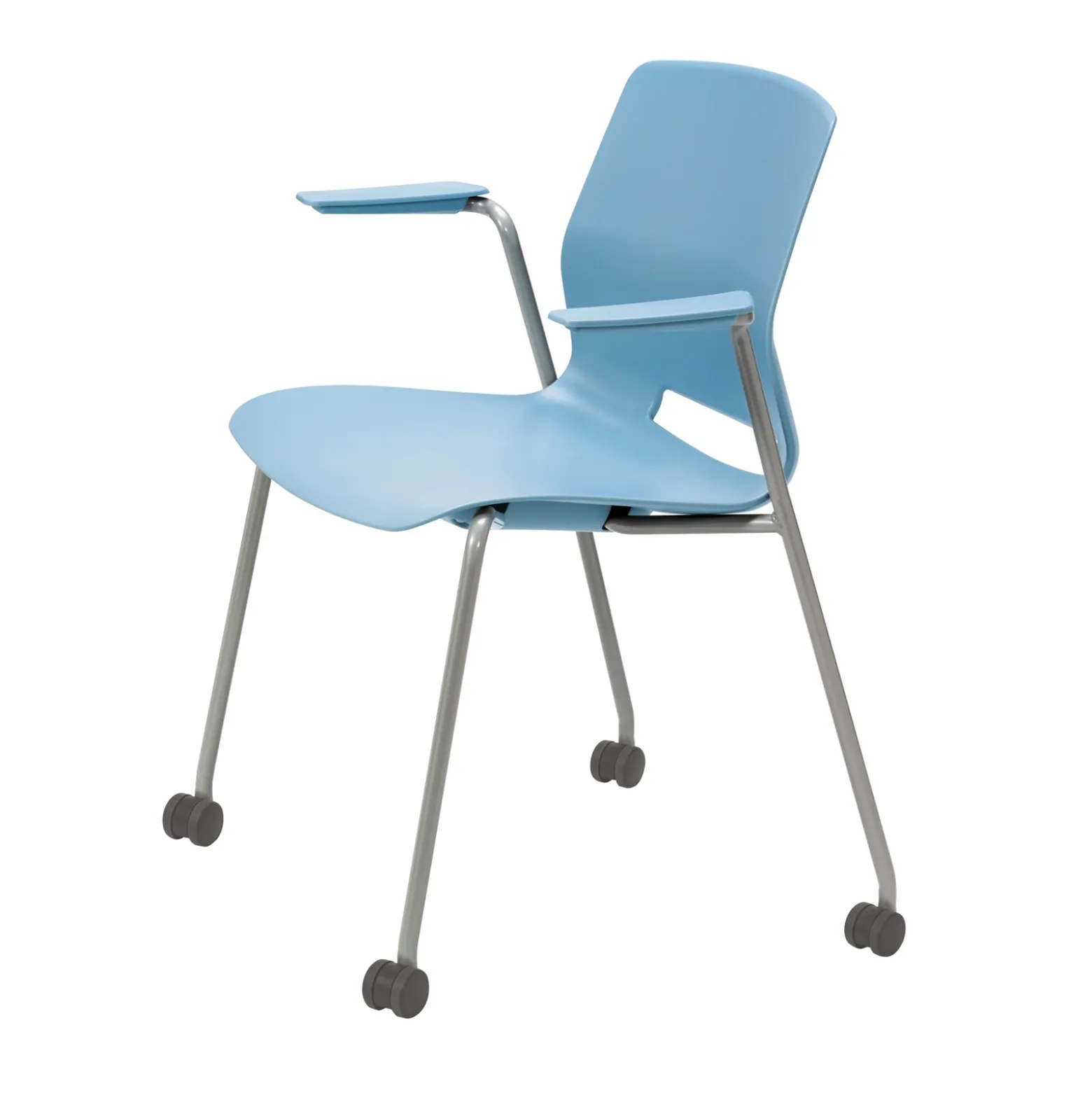 31"H Stack Chair, w/Casters