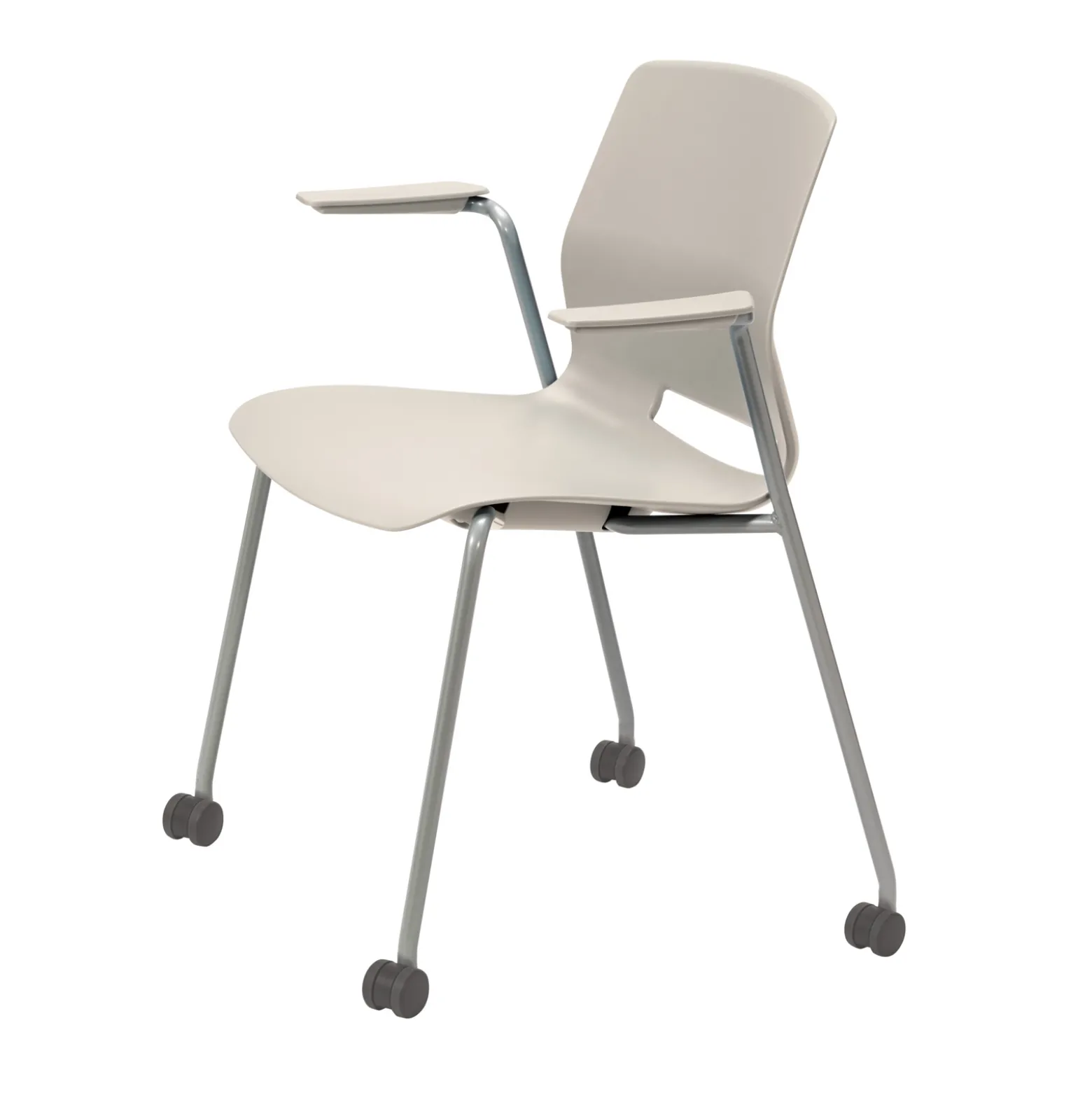 31"H Stack Chair, w/Casters