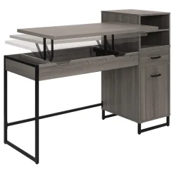 Hagney Lane Sit-Stand Adjustable Writing Desk w/ Storage