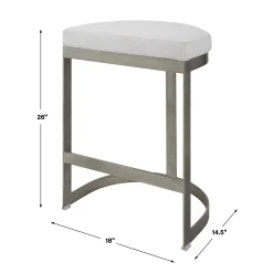 Half Moon Base Modern Counter Stool