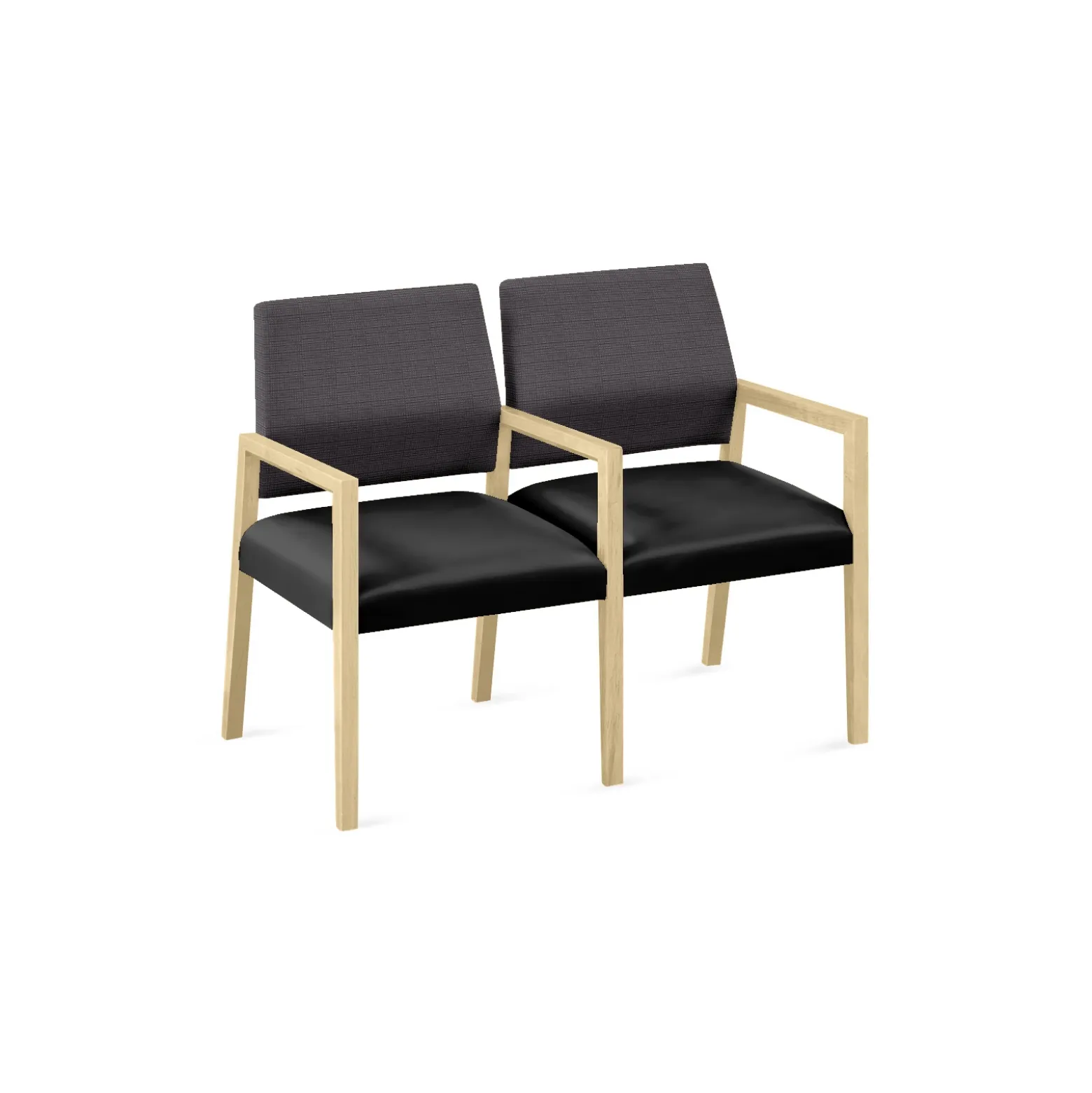 Hampton 2 Seat Sofa with Center Arms in Designer Upholstery