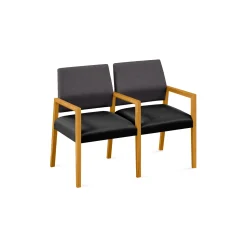 Hampton 2 Seat Sofa with Center Arms in Designer Upholstery
