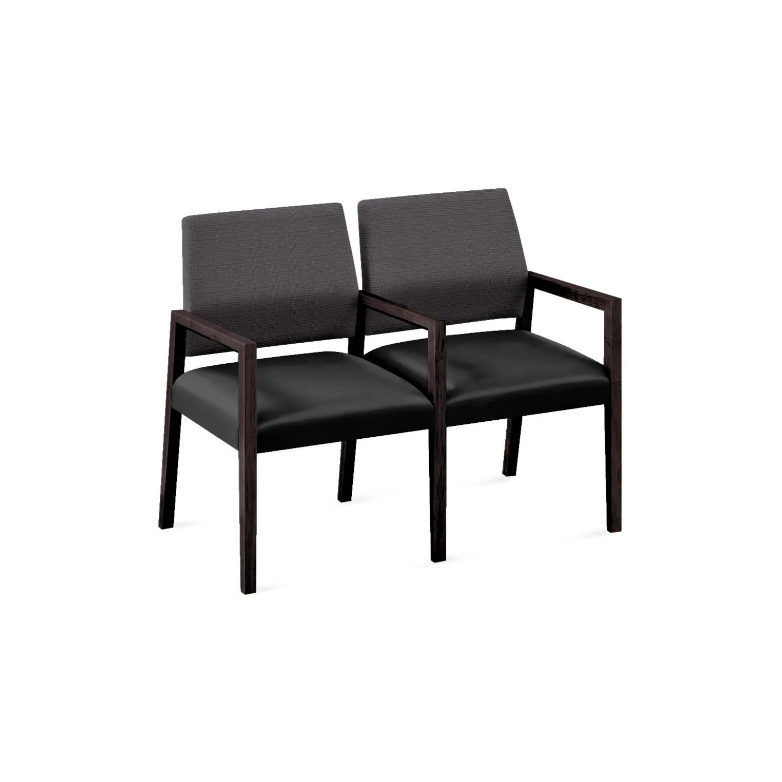 Hampton 2 Seat Sofa with Center Arms in Designer Upholstery
