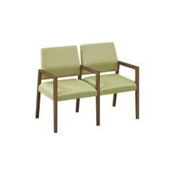 Hampton 2 Seat Sofa with Center Arms in Designer Upholstery