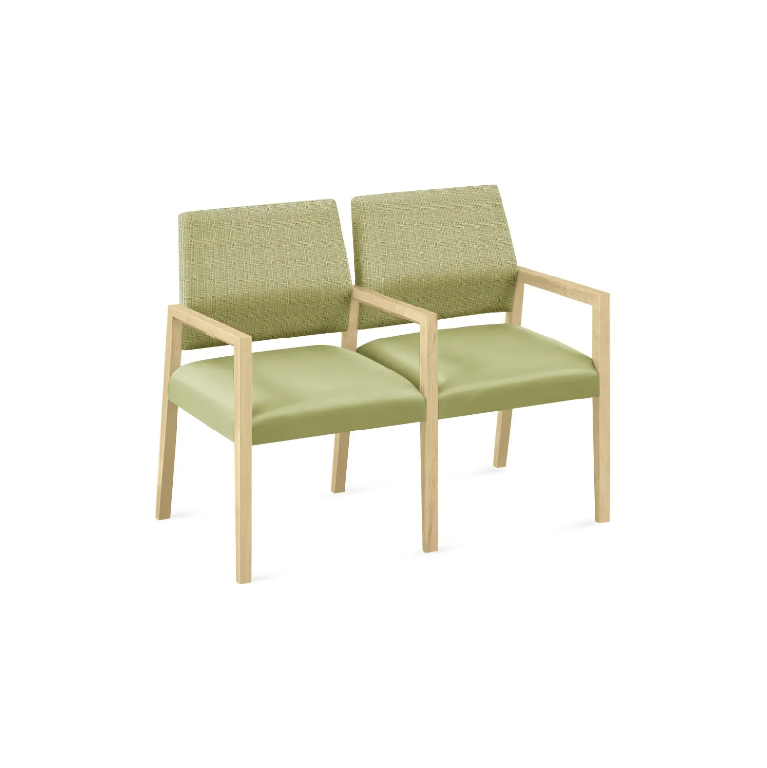 Hampton 2 Seat Sofa with Center Arms in Designer Upholstery