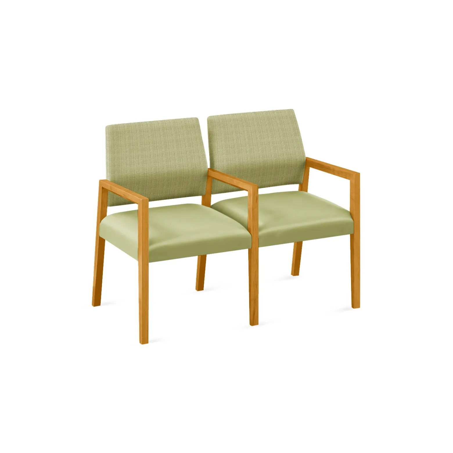 Hampton 2 Seat Sofa with Center Arms in Designer Upholstery