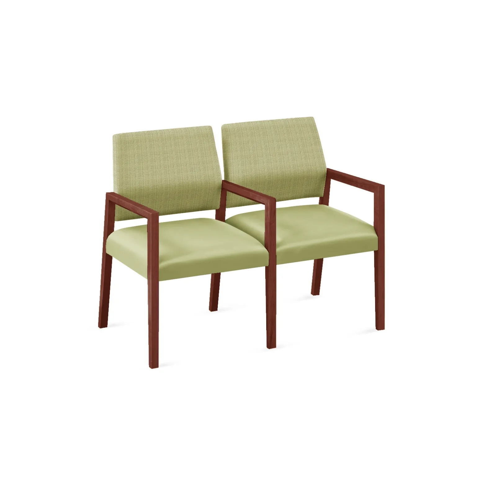Hampton 2 Seat Sofa with Center Arms in Designer Upholstery
