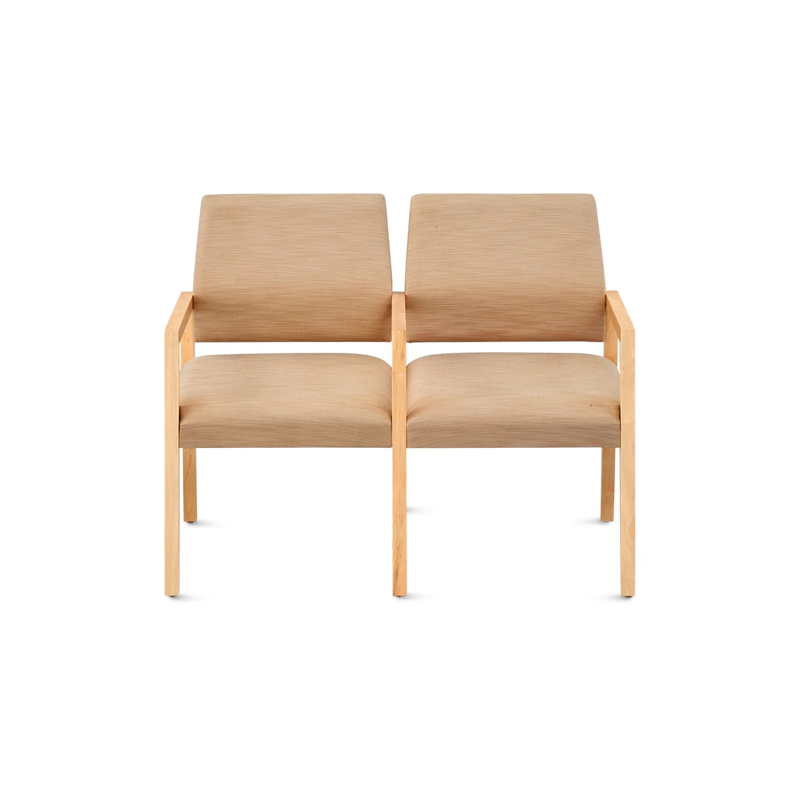 Hampton 2 Seat Sofa with Center Arms in Designer Upholstery