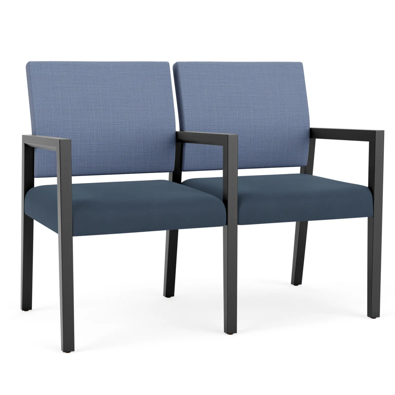Hampton 2 Seat Sofa with Center Arms in Designer Upholstery