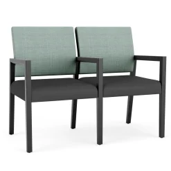 Hampton 2 Seat Sofa with Center Arms in Designer Upholstery