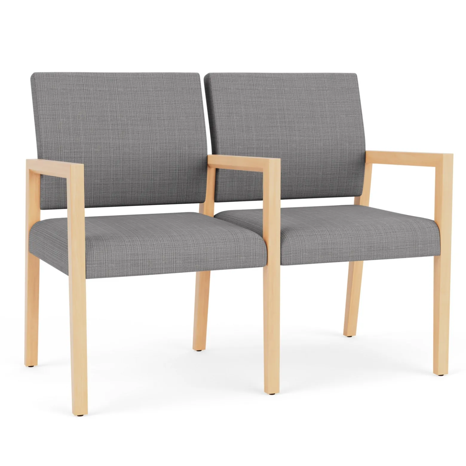 Hampton 2 Seat Sofa with Center Arms in Designer Upholstery