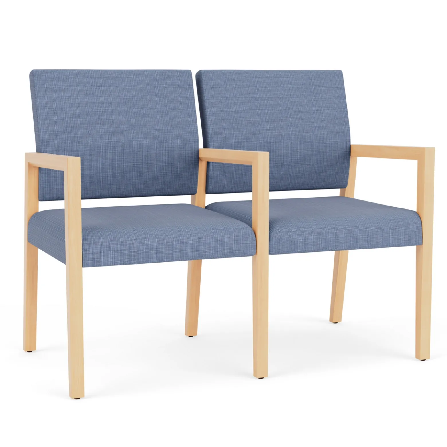 Hampton 2 Seat Sofa with Center Arms in Designer Upholstery